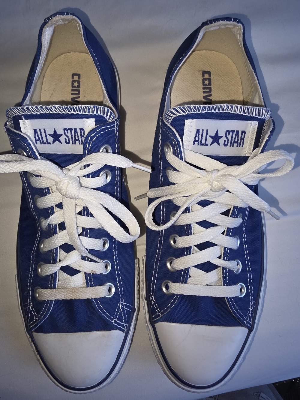Converse All Star Low-Top Sneakers in Blue and White